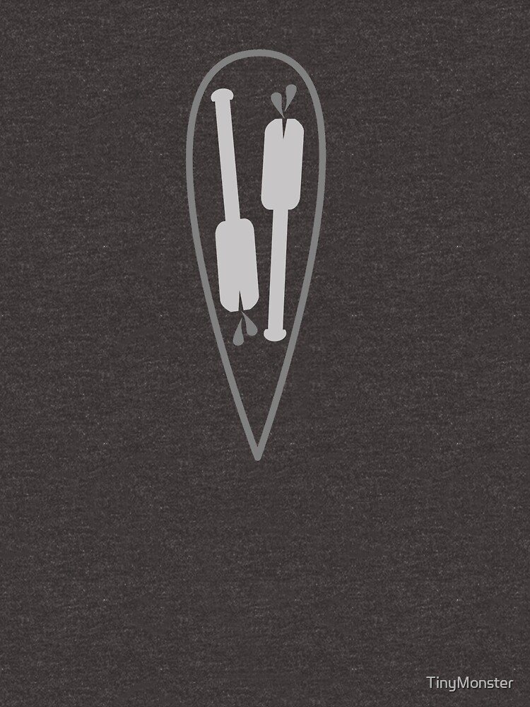 Board and Oars Vertical by TinyMonster