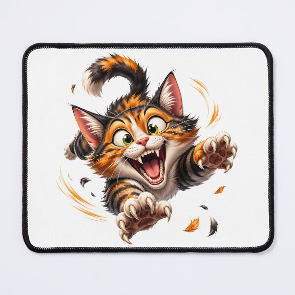 Item preview, Chaotic Energy Playful 3D Cartoon Kitten Graphic designed and sold by LunaPixelStudio.
