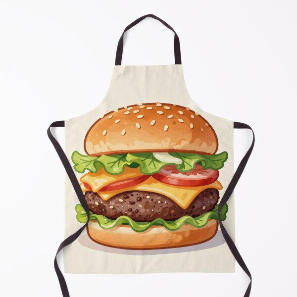 Item preview, Classic Cheeseburger Illustration Food Art Print designed and sold by Fariks.