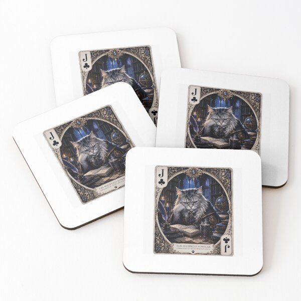 Item preview, The Dealmaker – Dark Luxury Poker Cat Playing Card designed and sold by LovelyCatGalaxy.