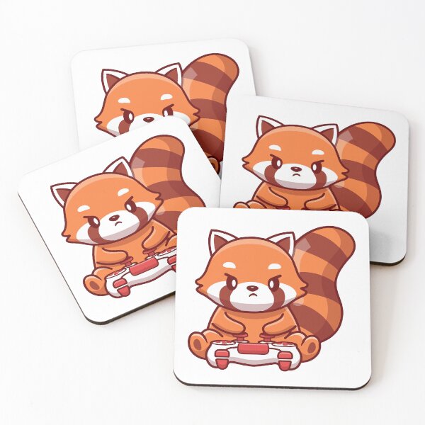 Item preview, Cute Red Panda Gamer Playing Video Games designed and sold by cbarilnb.