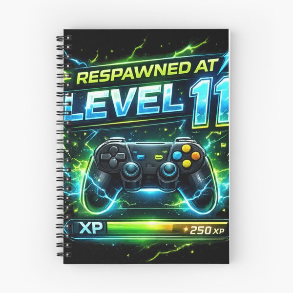 Item preview, Respawned at Level 11 Gaming Birthday – Funny Gamer Controller Design designed and sold by MartBook.