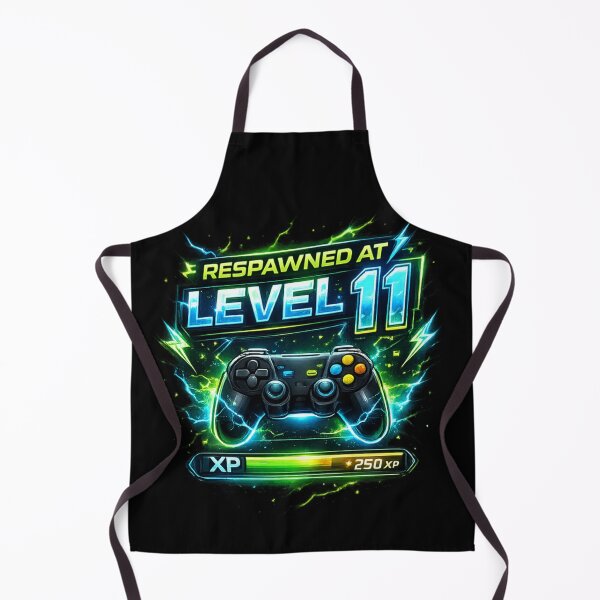Item preview, Respawned at Level 11 Gaming Birthday – Funny Gamer Controller Design designed and sold by MartBook.