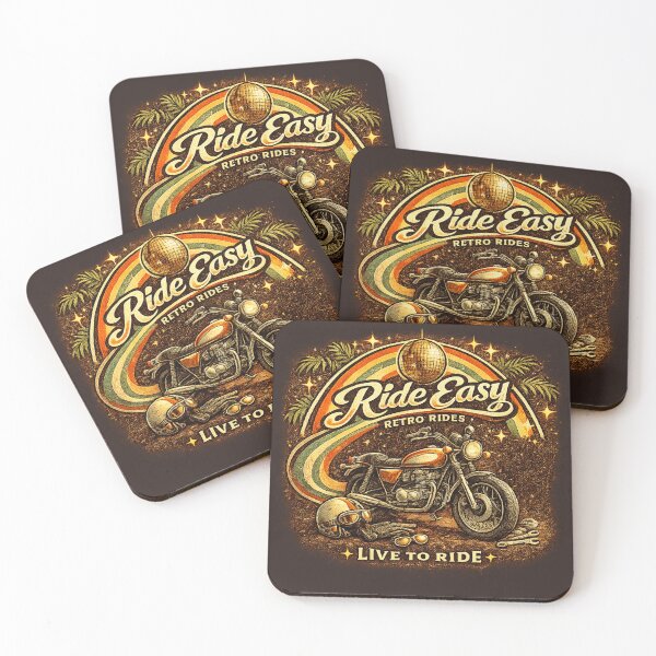 Item preview, Ride Easy Retro Rides Live To Ride designed and sold by BeaVibes.