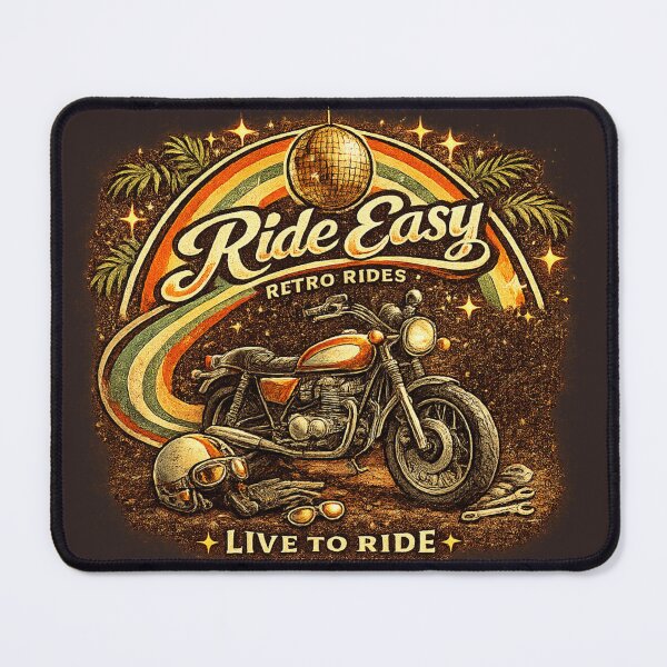 Item preview, Ride Easy Retro Rides Live To Ride designed and sold by BeaVibes.