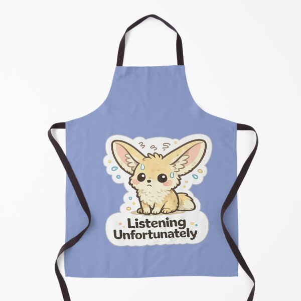 Item preview, Listening Unfortunately Fennec Fox Meme | Cute Relatable Animal Sticker Design designed and sold by BabyStark.