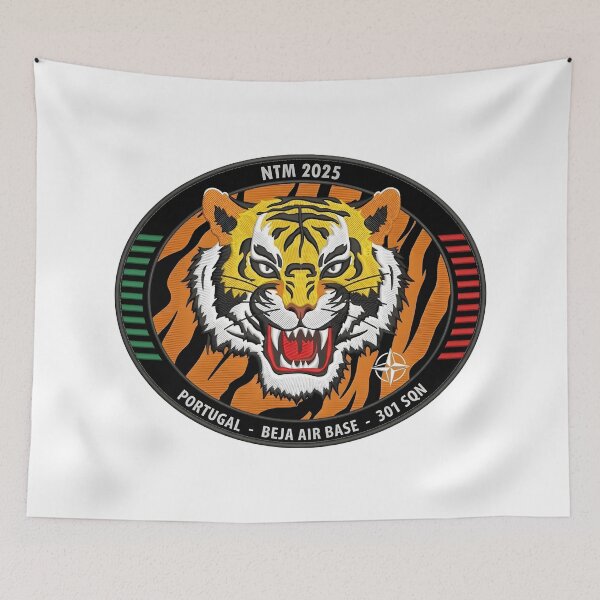 Item preview, Official Commemorative Patch for NATO Tiger Meet 2025 at Beja Air Base, Portugal designed and sold by CharlieDesings.