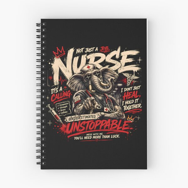 Aperçu de l'œuvre Unstoppable Nurse Éléphant Infirmière Design Rock créée et vendue par VoidAnimeStudio.