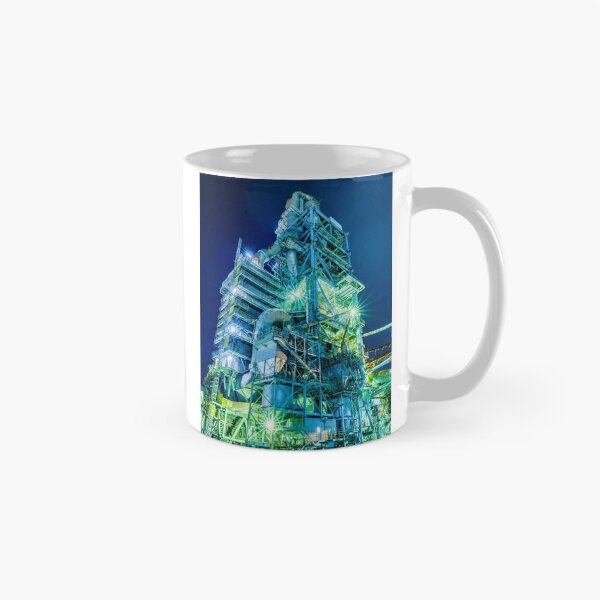 Item preview, Neon Industrial Complex – Sci Fi Factory Photography designed and sold by EchoWave11.
