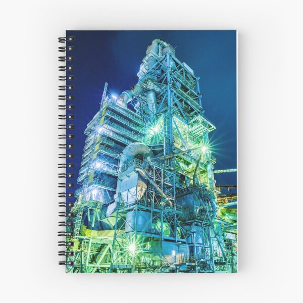 Item preview, Neon Industrial Complex – Sci Fi Factory Photography designed and sold by EchoWave11.