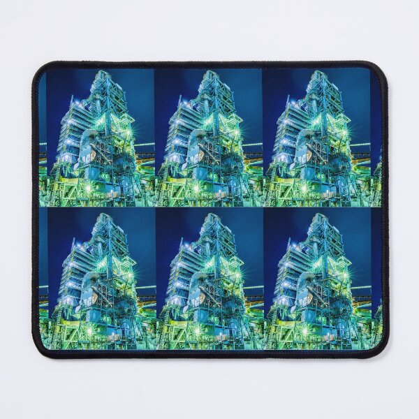 Item preview, Neon Industrial Complex – Sci Fi Factory Photography designed and sold by EchoWave11.