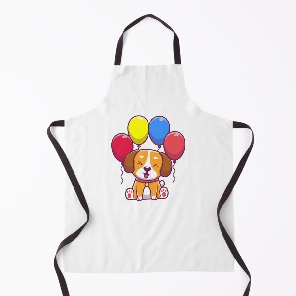 Item preview, Cute Puppy Dog with Colorful Balloons Cartoon designed and sold by cbarilnb.