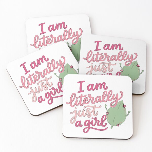 Item preview, I Am Literally Just A Girl Pink designed and sold by Byte-shirt.