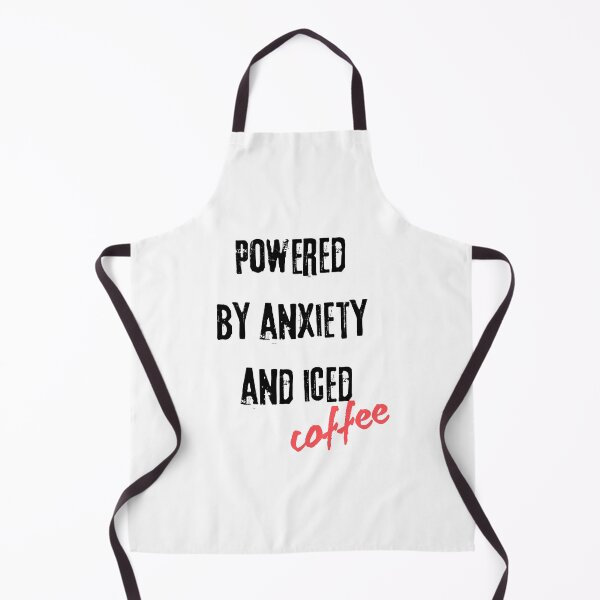 Item preview, Powered by Anxiety and Iced Coffee Funny designed and sold by Creet-Design.