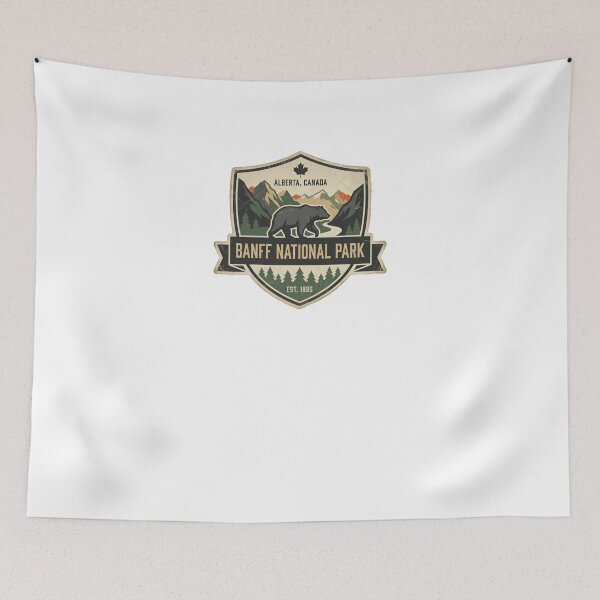 Item preview, Banff National Park Alberta Canada Established 1885 Bear Mountain Wildlife Nature Outdoors Hiker Traveler designed and sold by Simsimah26Parks.