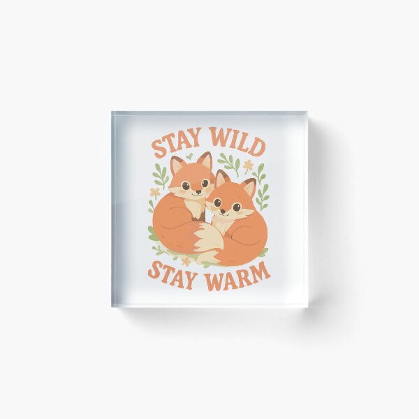 Item preview, Cute foxes in the forest – Stay Wild, Warm designed and sold by Pineapple-Tree.