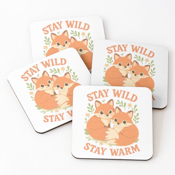 Item preview, Cute foxes in the forest – Stay Wild, Warm designed and sold by Pineapple-Tree.