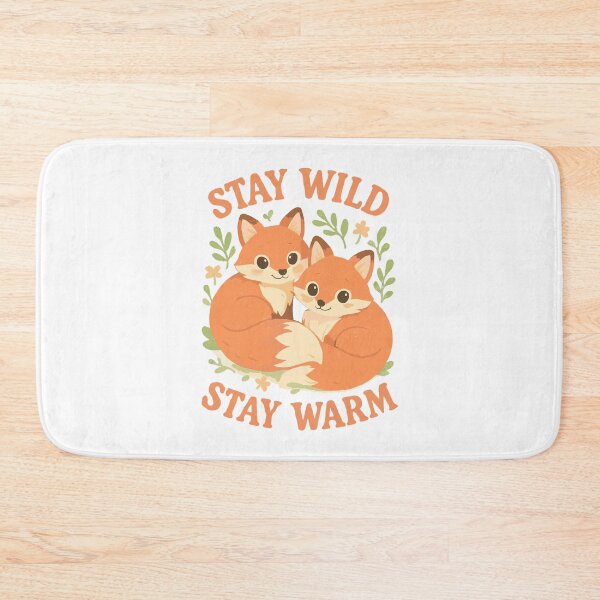Item preview, Cute foxes in the forest – Stay Wild, Warm designed and sold by Pineapple-Tree.