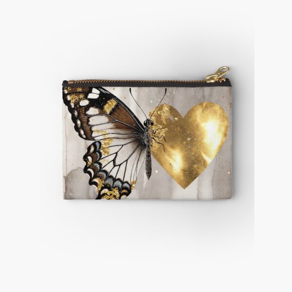 Item preview, Butterfly Heart Phone Case Design | Gold Butterfly PNG | Romantic Boho Art | Luxury Aesthetic Illustration | Redbubble Sticker designed and sold by GalleryPeak.