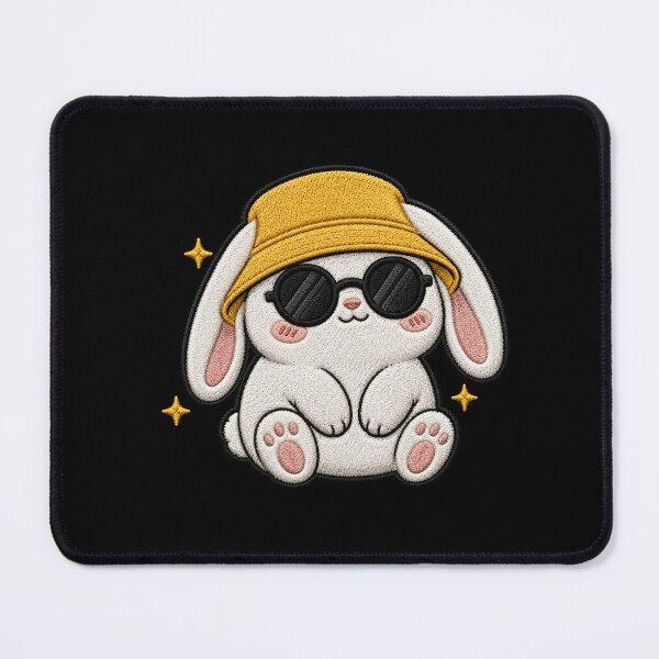 Item preview, Lazy Bunny Embroidery Patch Cute Kawaii designed and sold by ColorSplash123.