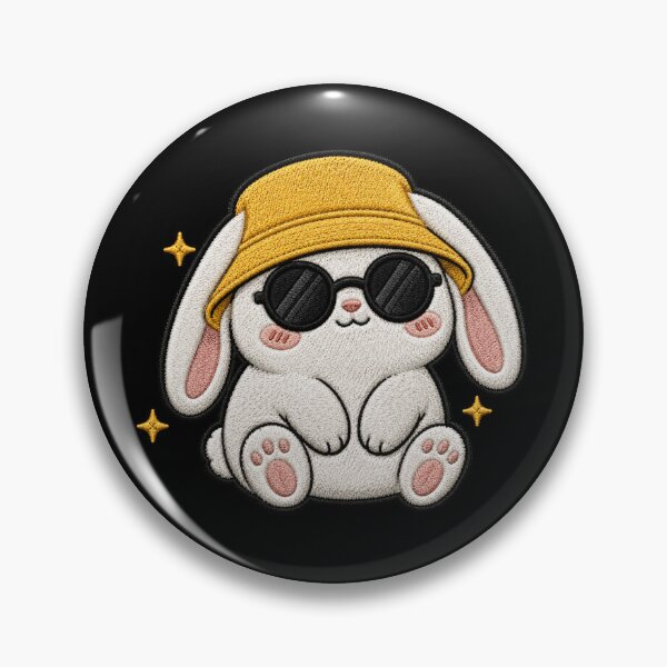 Item preview, Lazy Bunny Embroidery Patch Cute Kawaii designed and sold by ColorSplash123.