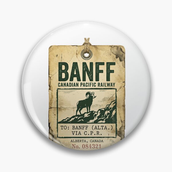 Item preview, Banff Canadian Pacific Railway National Park Alberta Canada Vintage Travel Souvenir designed and sold by Simsimah26Parks.