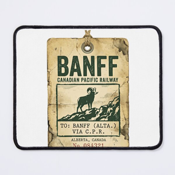 Item preview, Banff Canadian Pacific Railway National Park Alberta Canada Vintage Travel Souvenir designed and sold by Simsimah26Parks.