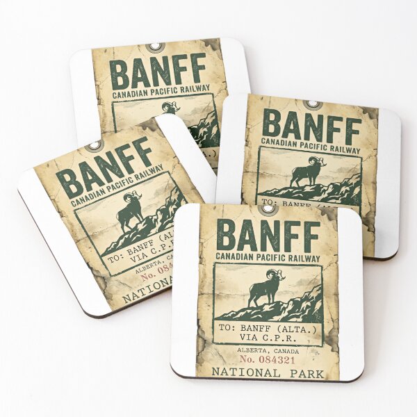 Item preview, Banff Canadian Pacific Railway National Park Alberta Canada Vintage Travel Souvenir designed and sold by Simsimah26Parks.