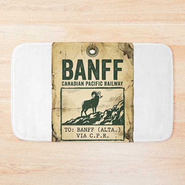 Item preview, Banff Canadian Pacific Railway National Park Alberta Canada Vintage Travel Souvenir designed and sold by Simsimah26Parks.