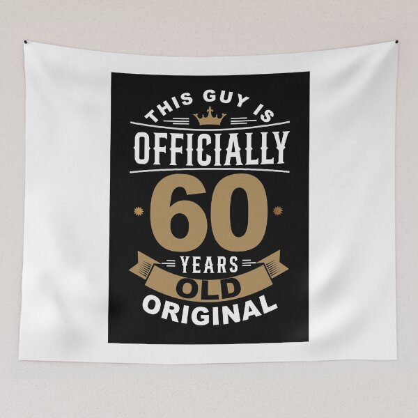 Item preview, This Guy is Officially 60 Years Old - 60th Birthday Retro Birthday Gift designed and sold by FernaRoje.