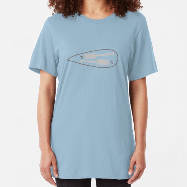 Board and Oars Horizontal Slim Fit T-Shirt