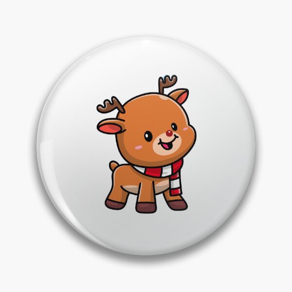 Item preview, Cute Christmas Reindeer with Red Scarf designed and sold by cbarilnb.