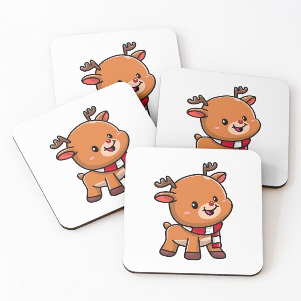 Item preview, Cute Christmas Reindeer with Red Scarf designed and sold by cbarilnb.
