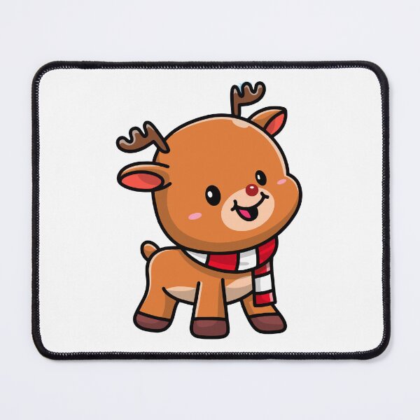 Item preview, Cute Christmas Reindeer with Red Scarf designed and sold by cbarilnb.