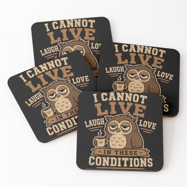 Item preview, I Cannot Live Laugh Love Owl Burnout Meme designed and sold by AMICO77.