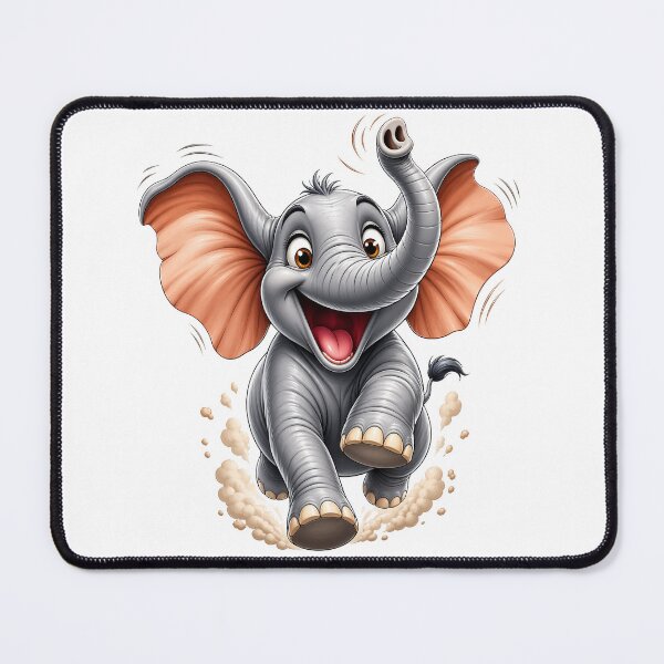 Item preview, Running Playful 3D Cartoon Baby Animal Positive Vibes designed and sold by LunaPixelStudio.