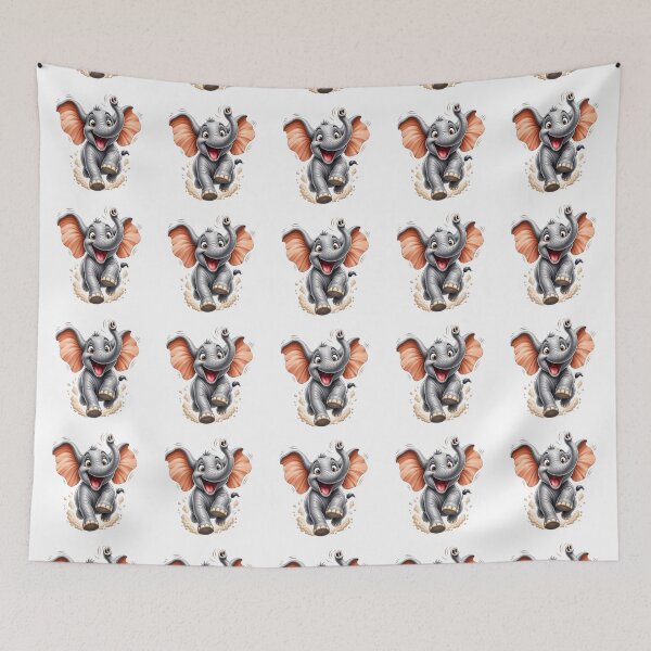 Item preview, Running Playful 3D Cartoon Baby Animal Positive Vibes designed and sold by LunaPixelStudio.