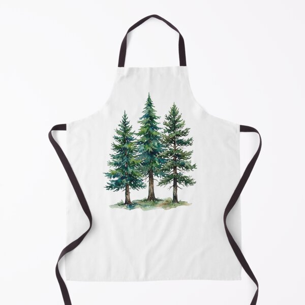 Item preview, Evergreen Trees Watercolor Painting  designed and sold by SOUFIANE1991.