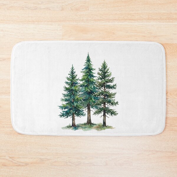 Item preview, Evergreen Trees Watercolor Painting  designed and sold by SOUFIANE1991.