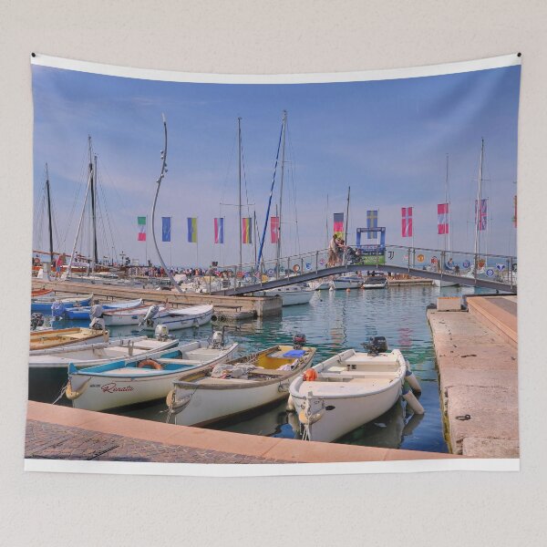 Item preview, The Pedestrian Bridge at Bardolino Marina designed and sold by Violaman.