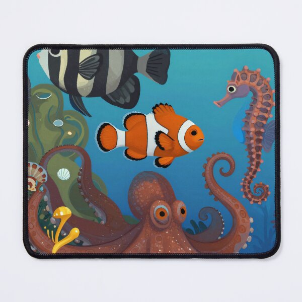 Item preview, Colorful Ocean Friends Underwater Sea Life Illustration designed and sold by Fariks.