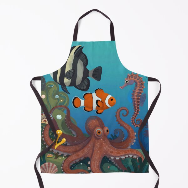 Item preview, Colorful Ocean Friends Underwater Sea Life Illustration designed and sold by Fariks.