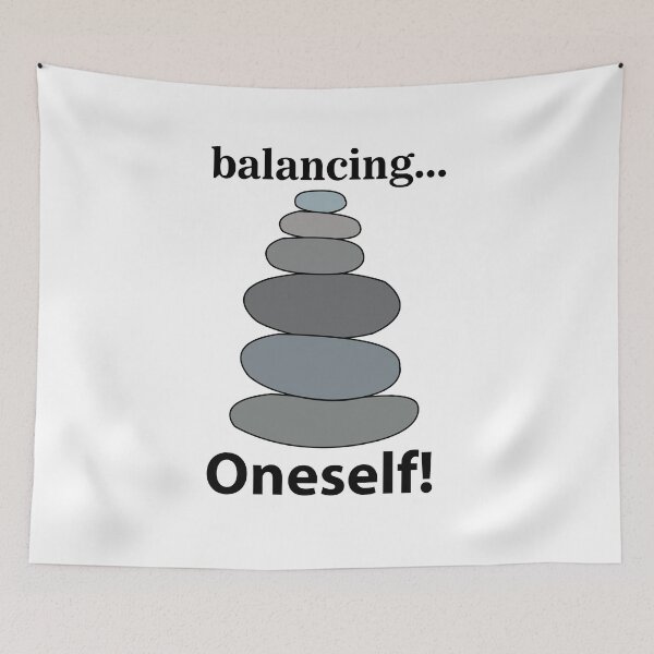 Item preview, Stone Balance Stack Balancing Oneself  designed and sold by Nisha Prabhu.
