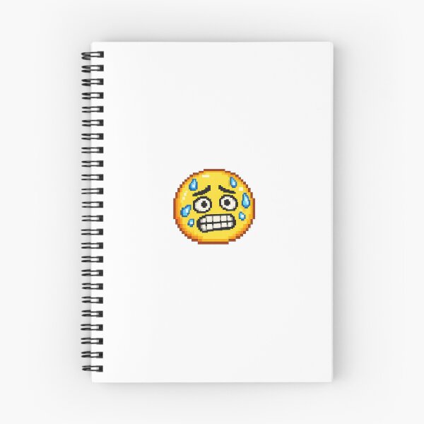 Item preview, Nervous Pixel Emoji – Retro 8 Bit Anxiety Reaction Sticker designed and sold by ANiyati.