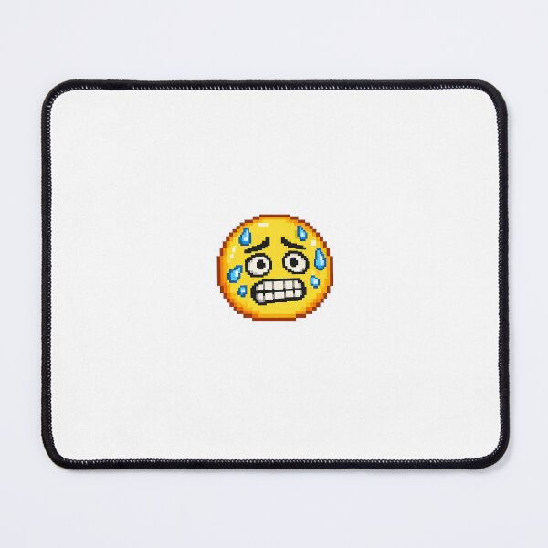 Item preview, Nervous Pixel Emoji – Retro 8 Bit Anxiety Reaction Sticker designed and sold by ANiyati.