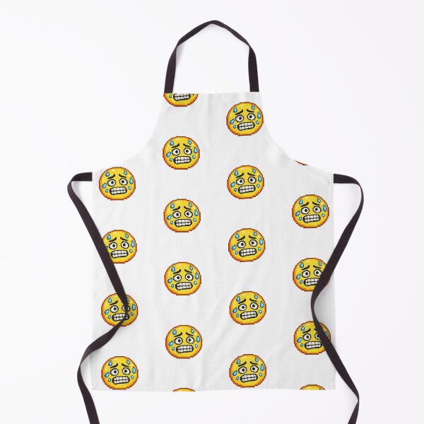 Item preview, Nervous Pixel Emoji – Retro 8 Bit Anxiety Reaction Sticker designed and sold by ANiyati.
