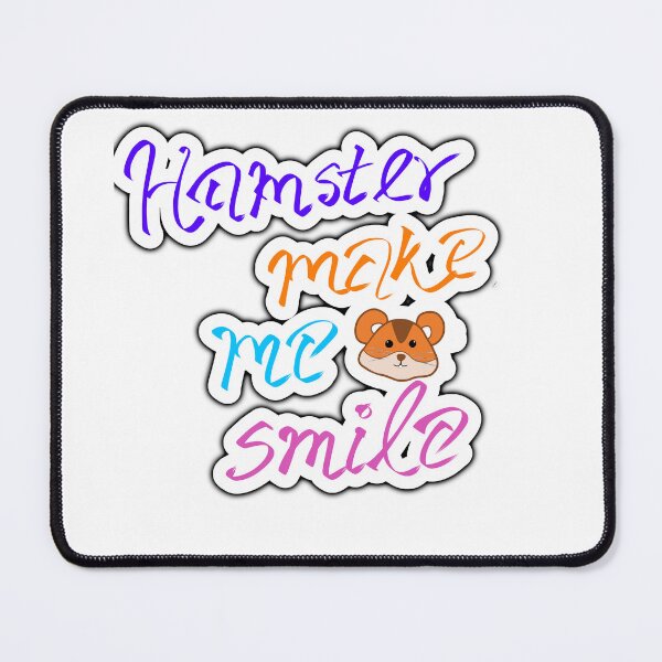 Item preview, Hamster Make Me Smile Sticker | Cute Kawaii Hamster Quote designed and sold by pn_terest.