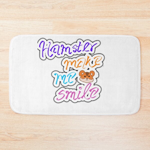 Item preview, Hamster Make Me Smile Sticker | Cute Kawaii Hamster Quote designed and sold by pn_terest.