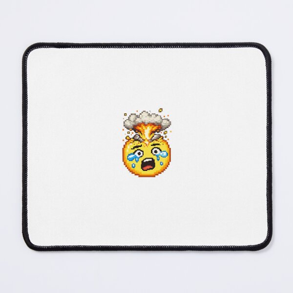 Item preview, Mind Blown Pixel Emoji – Retro 8 Bit Shock Reaction Sticker designed and sold by ANiyati.