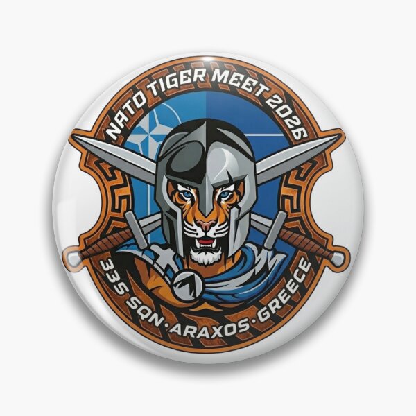 Item preview, Official Commemorative Patch for NATO Tiger Meet 2026 at Araxos Air Base, Greece designed and sold by CharlieDesings.
